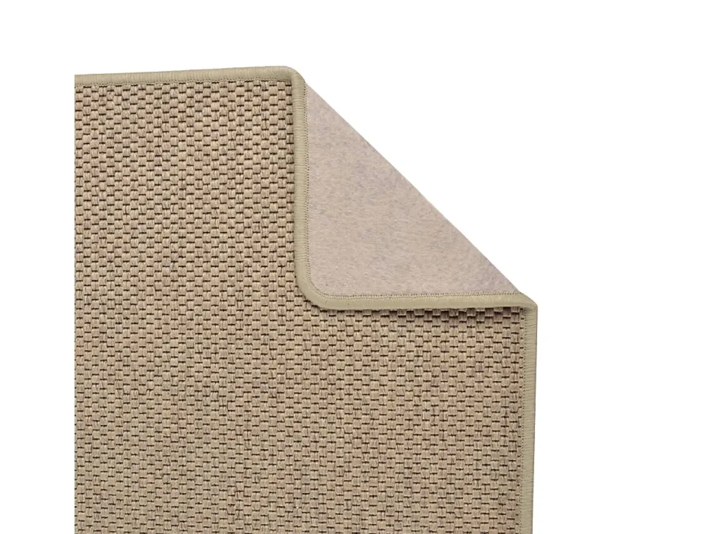 Alfombra de pasillo efecto sisal arena 80x250 cm