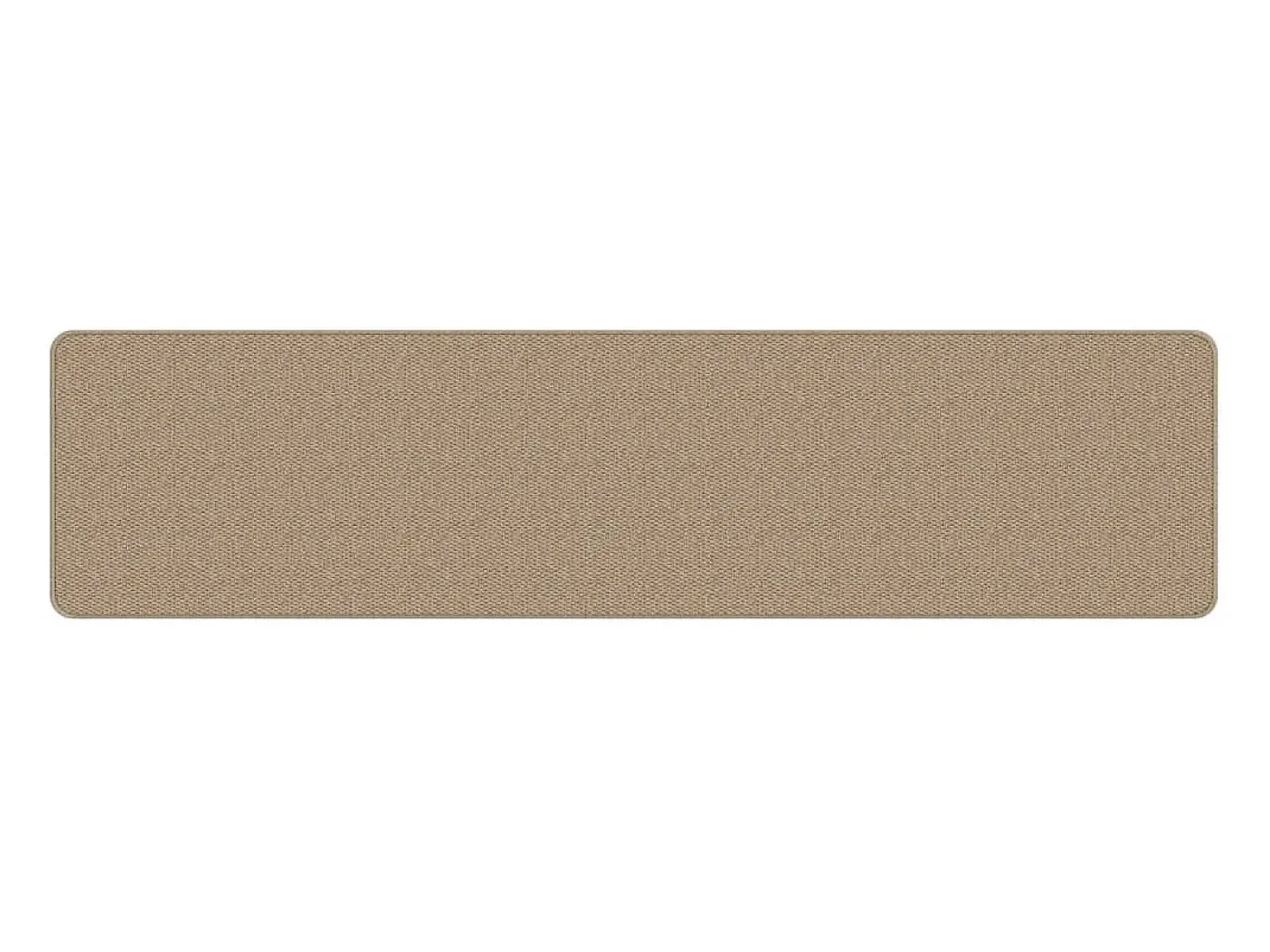 Alfombra de pasillo efecto sisal arena 50x200 cm