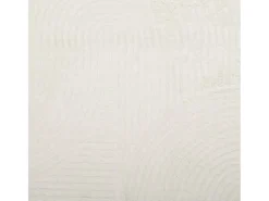 Alfombra de pelo corto IZA, estilo escandinavo, color crema, Ø 100 cm
