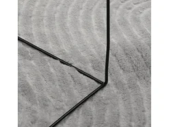 Alfombra de pelo corto IZA estilo escandinavo gris 160x230 cm