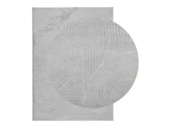 Alfombra de pelo corto IZA estilo escandinavo gris 240x340 cm