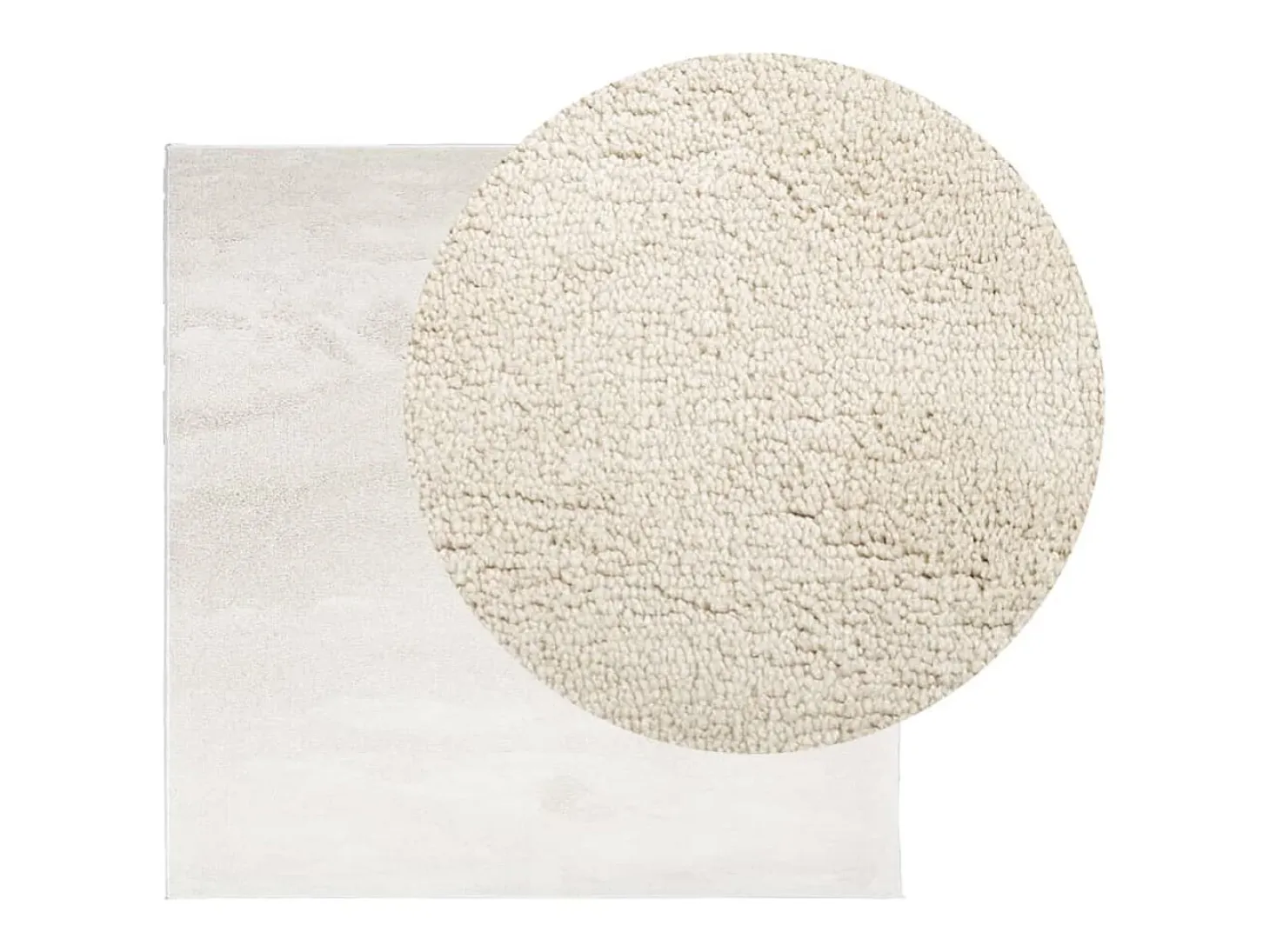 Alfombra de pelo corto OVIEDO beige 200x200 cm