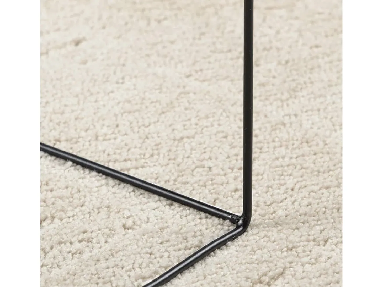 Alfombra de pelo corto OVIEDO beige 200x200 cm