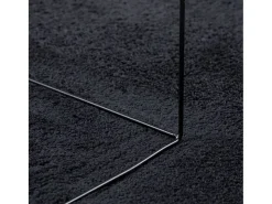Alfombra de pelo corto OVIEDO negra 200x280 cm