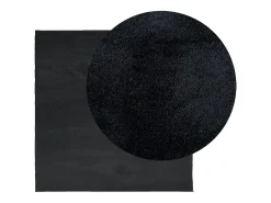 Alfombra de pelo corto OVIEDO negra 120x120 cm