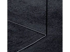 Alfombra de pelo corto OVIEDO negra 120x120 cm