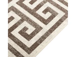 Alfombra de pelo corto para interior y exterior, 160 x 230 cm, antideslizante.