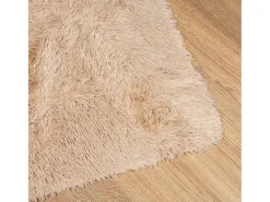 Alfombra de pelo largo beige NAVARRA 240x340 cm poliéster