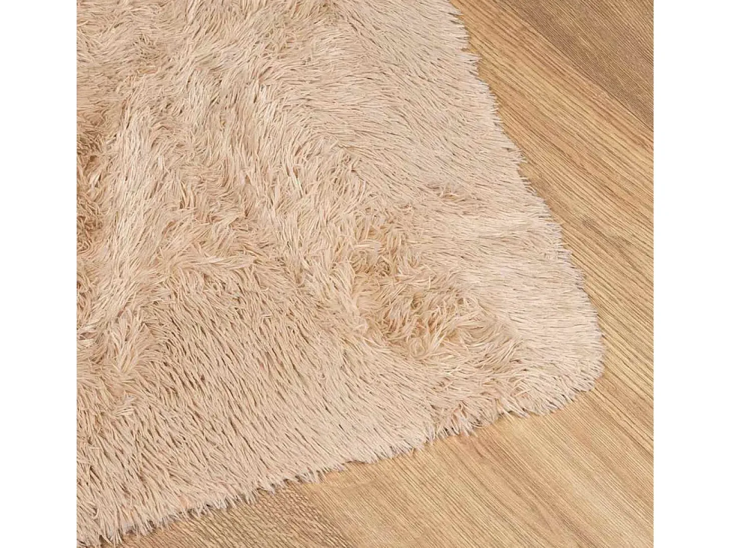 Alfombra de pelo largo beige NAVARRA 240x340 cm poliéster