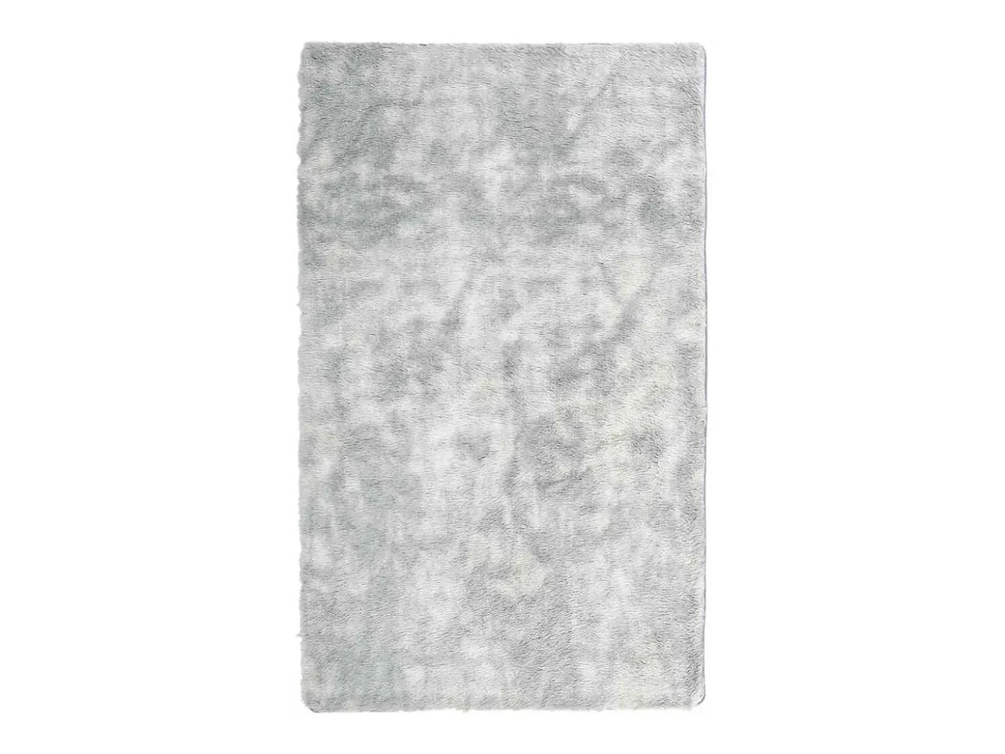 Alfombra de pelo largo gris plata NAVARRA 80x150 cm
