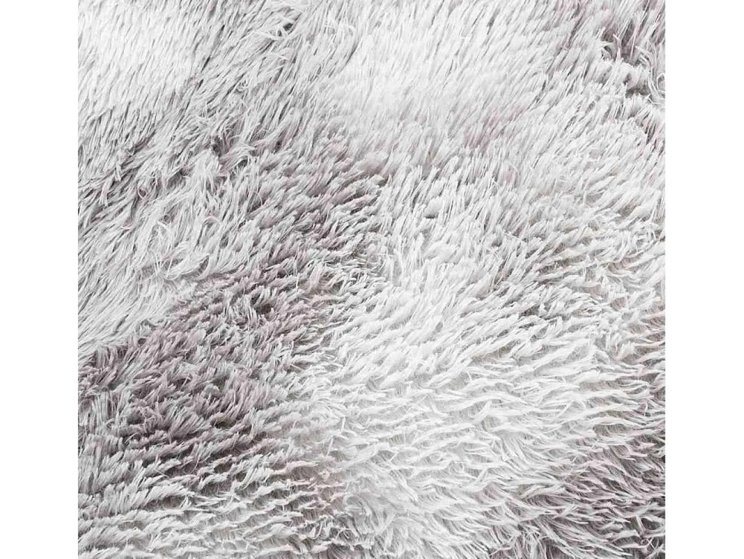 Alfombra de pelo largo gris plata NAVARRA 240x340 cm