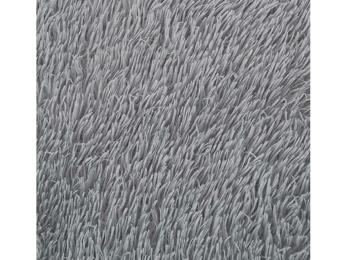 Alfombra de pelo largo NAVARRA gris claro 100x100 cm