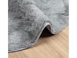 Alfombra de pelo largo NAVARRA gris claro 160x160 cm