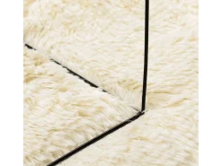 Alfombra de pelo largo NAVARRA crema 120x170 cm poliéster