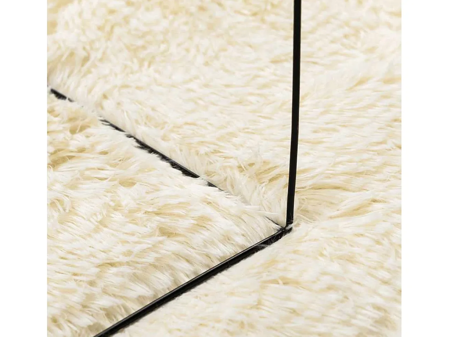 Alfombra de pelo largo NAVARRA crema 120x170 cm poliéster