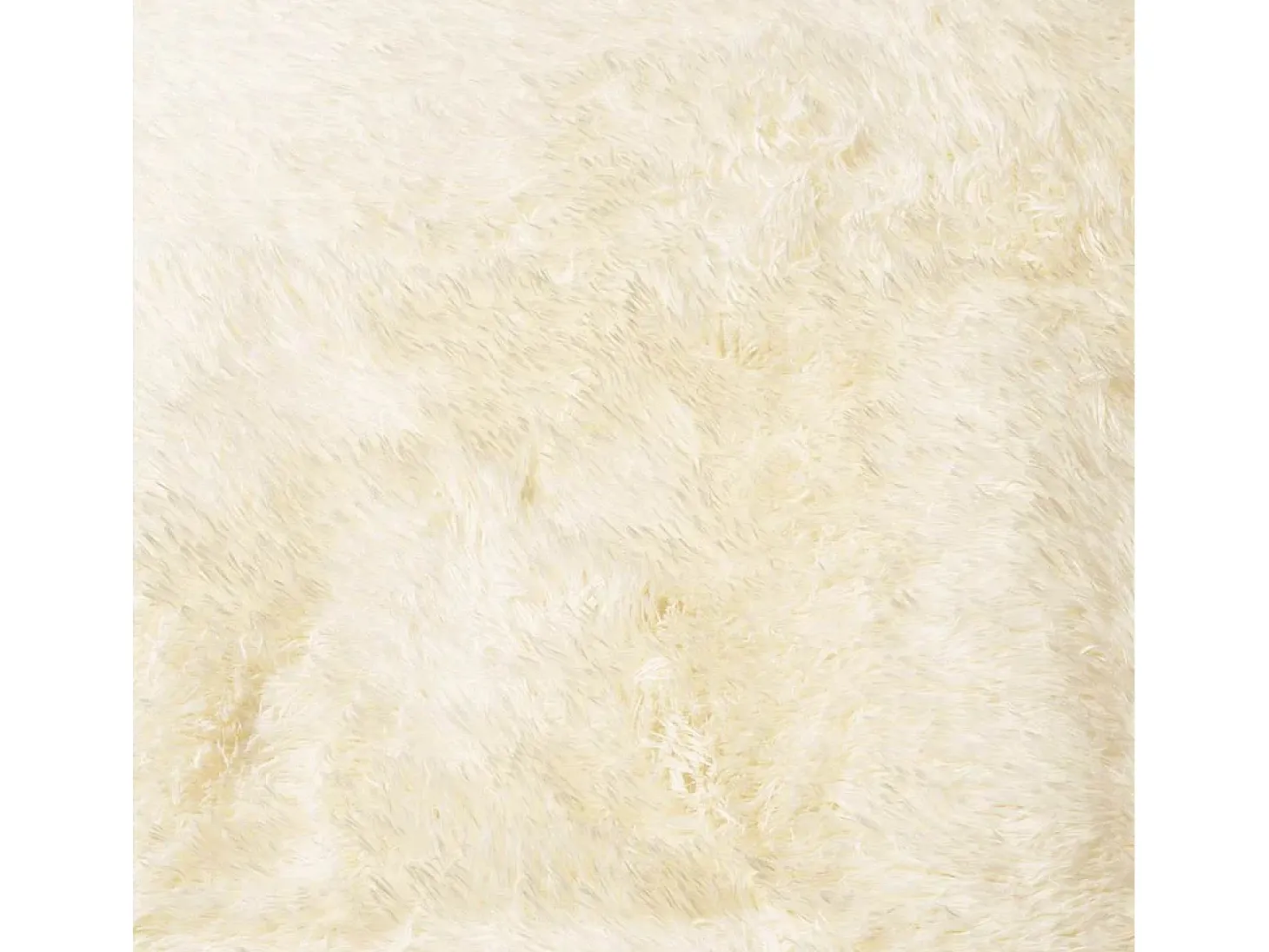Alfombra de pelo largo NAVARRA color crema 160x160 cm poliéster