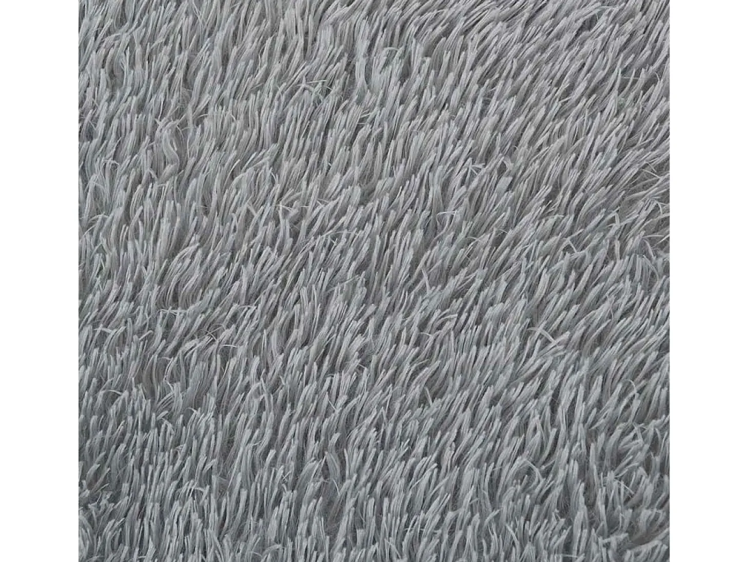 Alfombra de pelo largo NAVARRA gris claro 160x160 cm