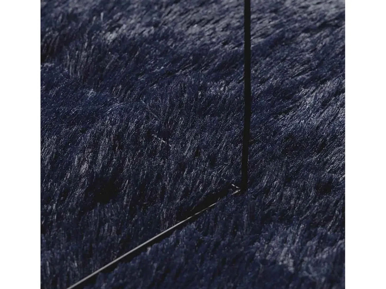 Alfombra de pelo largo NAVARRA azul marino 240x240 cm