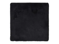 Alfombra de pelo largo negra NAVARRA 160x160 cm poliéster