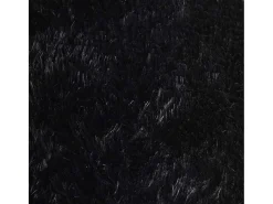 Alfombra de pelo largo negra NAVARRA 160x160 cm poliéster