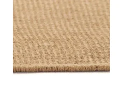 Alfombra de yute con reverso de látex 160x230 cm Natural