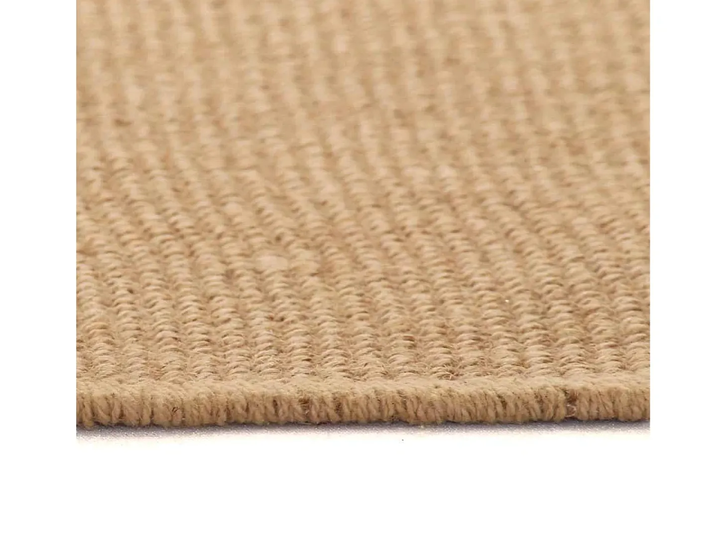Alfombra de yute con reverso de látex 80x160 cm Natural