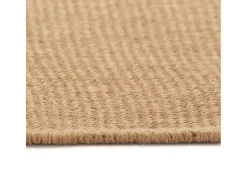Alfombra de yute con reverso de látex 120x180 cm Natural