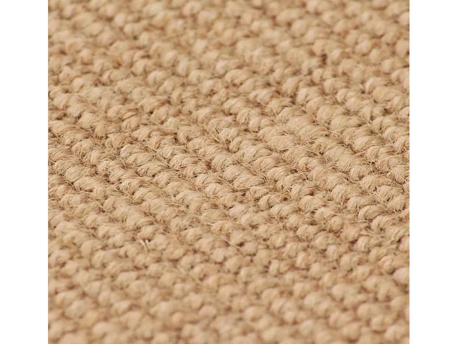 Alfombra de yute con reverso de látex 120x180 cm Natural