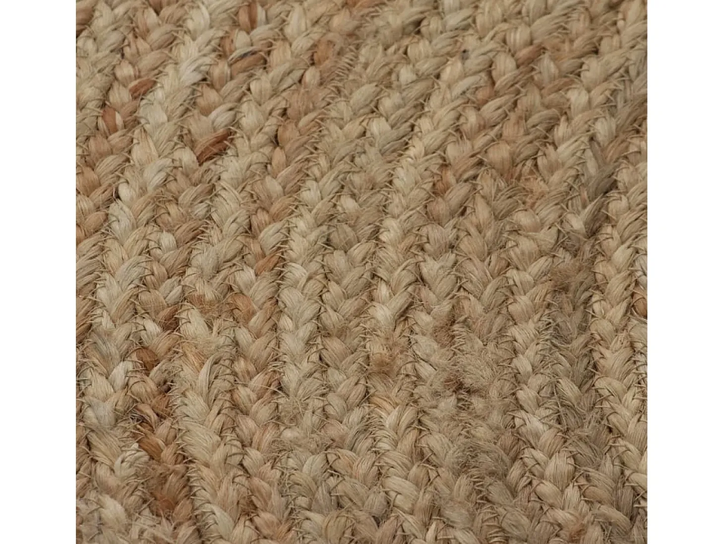 Alfombra de yute trenzado redonda de 120 cm