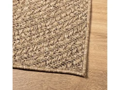 Alfombra efecto yute de 140x200 cm, para interior y exterior