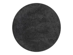 Alfombra gris oscuro 160 x 160 cm Polipropileno