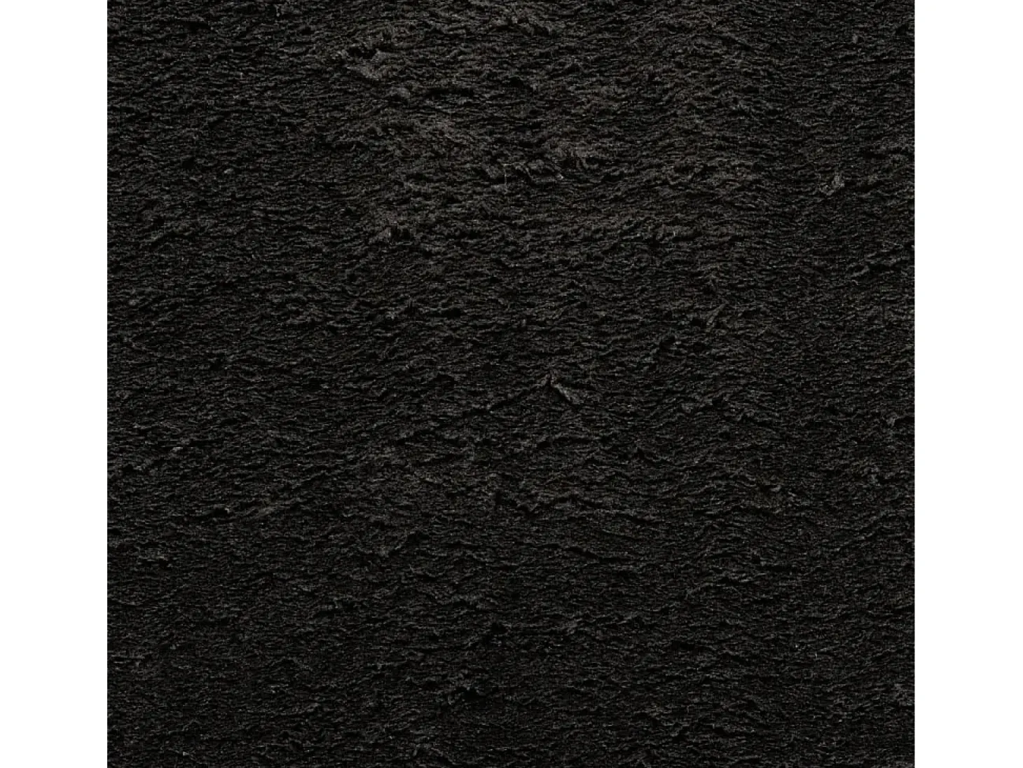 Alfombra HUARTE de pelo corto suave y lavable negra 80x250 cm