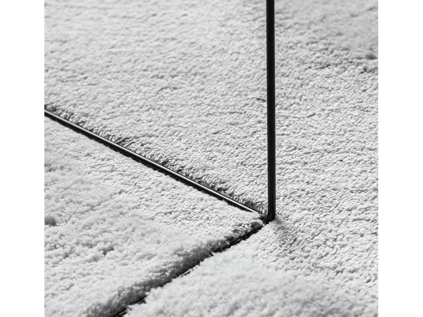 Alfombra HUARTE de pelo corto suave y lavable, gris, Ø 120 cm