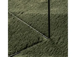 Alfombra HUARTE de pelo corto suave y lavable verde bosque 80x150cm