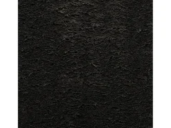 Alfombra HUARTE de pelo corto suave y lavable negra 120x120 cm