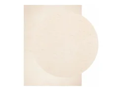 Alfombra HUARTE de pelo corto suave y lavable beige 200x280 cm