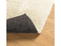 Alfombra HUARTE de pelo corto suave y lavable en color crema 120x170 cm
