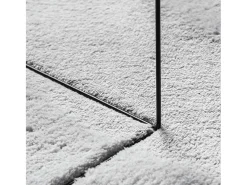 Alfombra HUARTE de pelo corto suave y lavable en gris 200x200 cm