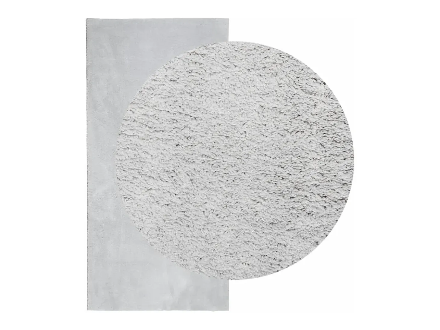 Alfombra HUARTE de pelo corto suave y lavable en gris 100x200 cm