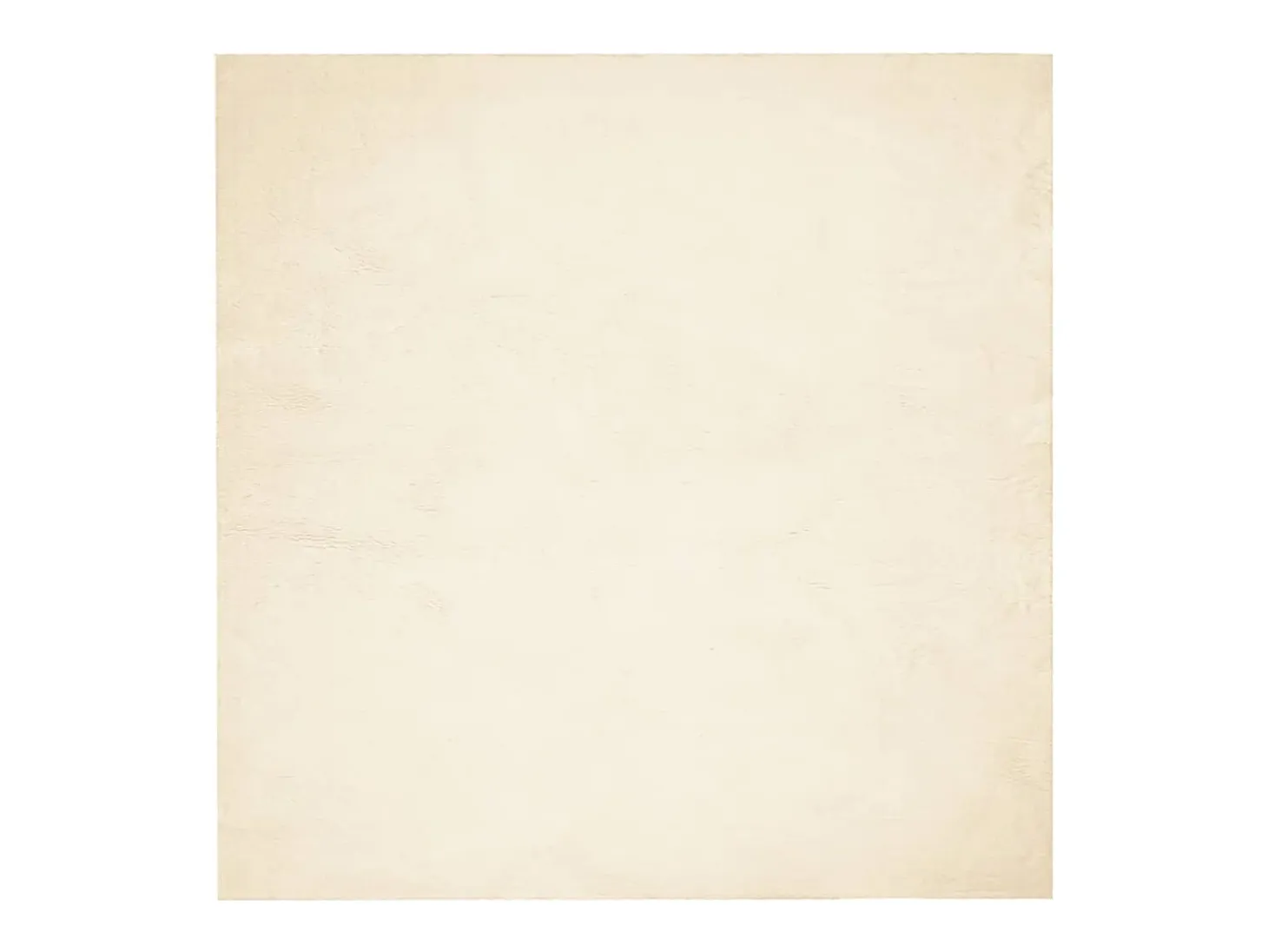 Alfombra HUARTE de pelo corto suave y lavable color crema 200x200 cm
