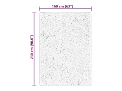 Alfombra HUARTE de pelo corto suave y lavable beige 160x230 cm