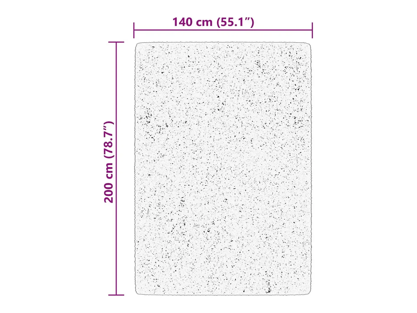 Alfombra HUARTE de pelo corto suave lavable verde bosque 140x200 cm