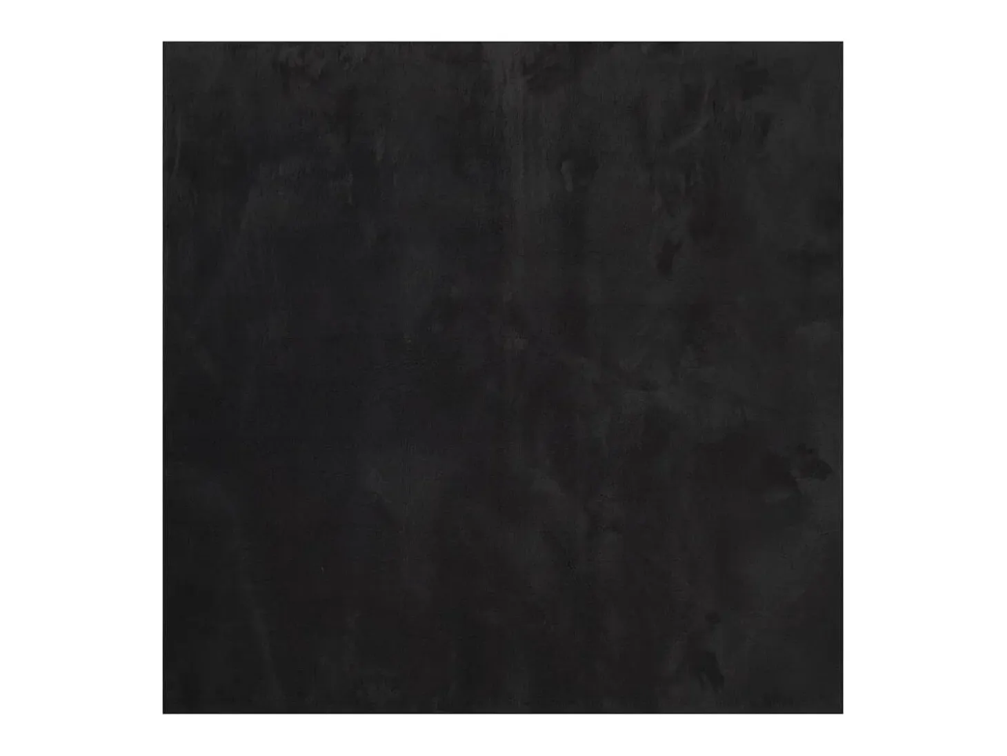 Alfombra HUARTE de pelo corto suave y lavable negra 240x240 cm