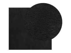 Alfombra HUARTE de pelo corto suave y lavable negra 240x240 cm