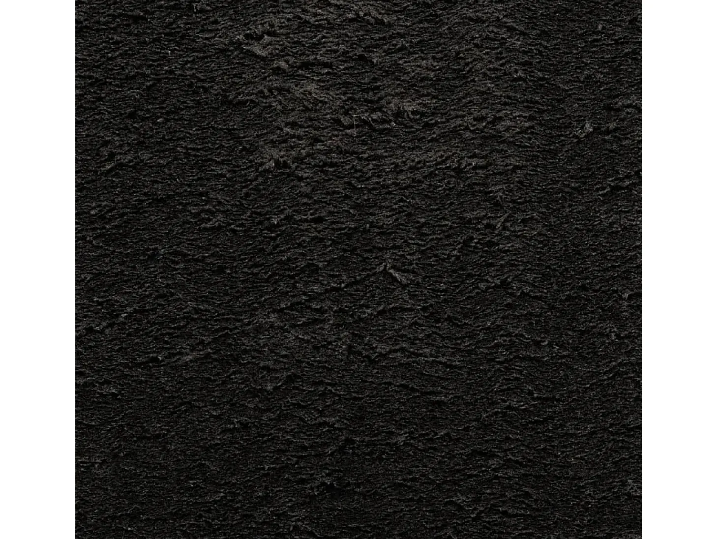 Alfombra HUARTE de pelo corto suave y lavable negra 240x240 cm