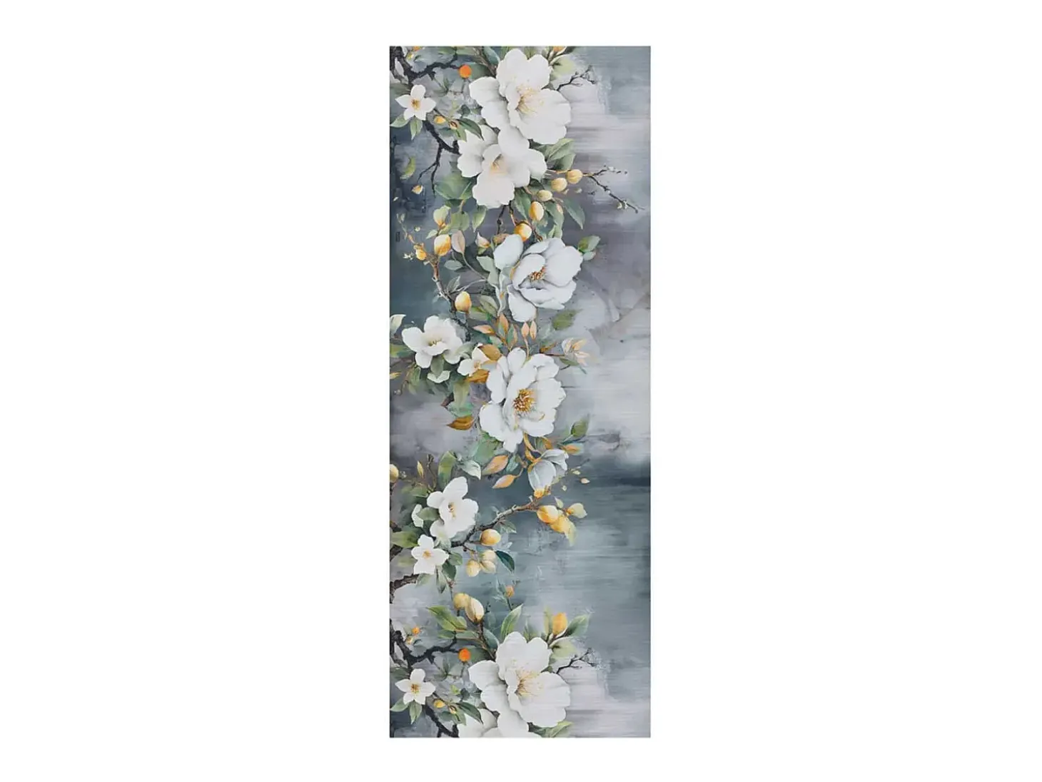 Alfombra interior - dibujos con flores - multicolor - 52 x 200 cm - RICCI