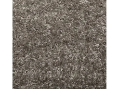 Alfombra ISTAN de pelo largo, acabado gris brillante, Ø 100 cm
