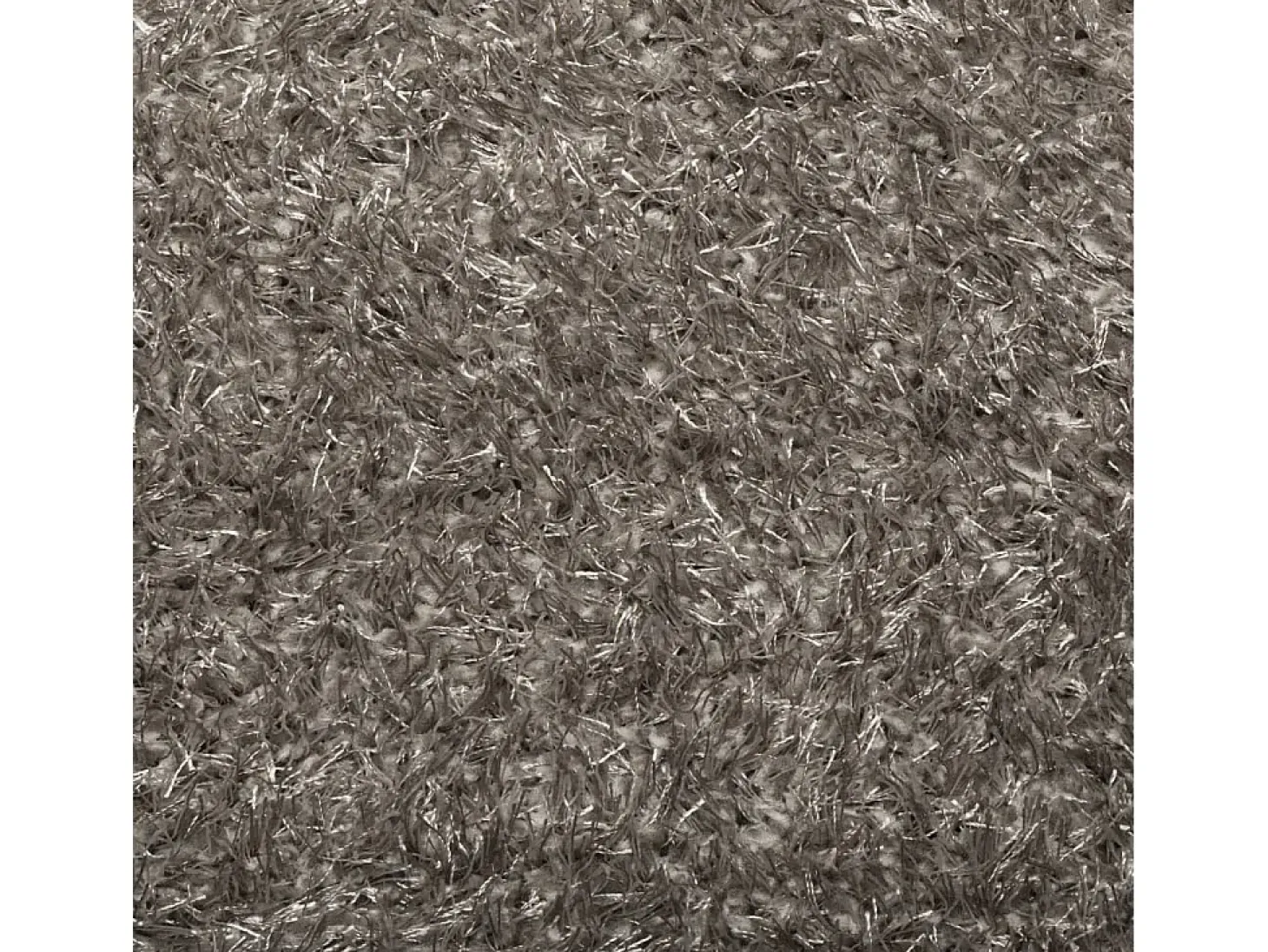 Alfombra ISTAN de pelo largo, acabado gris brillante, Ø 100 cm