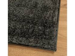 Alfombra ISTAN de pelo largo, aspecto antracita brillante, 120x170 cm
