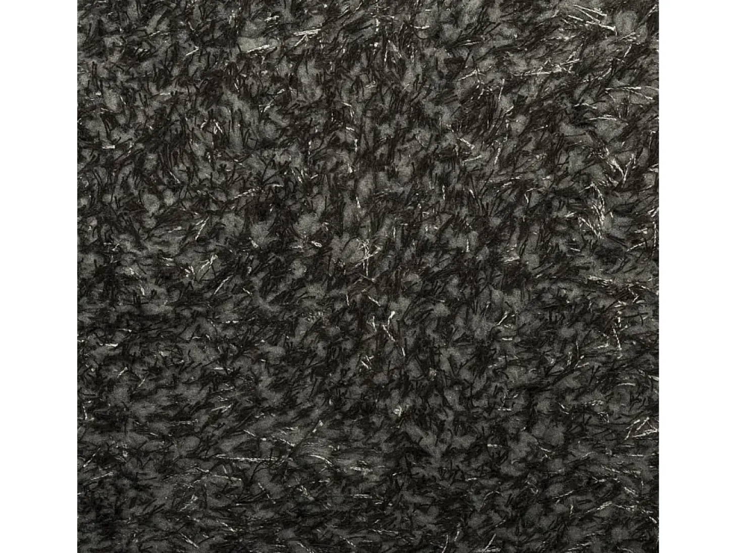 Alfombra ISTAN de pelo largo, aspecto antracita brillante, 120x170 cm